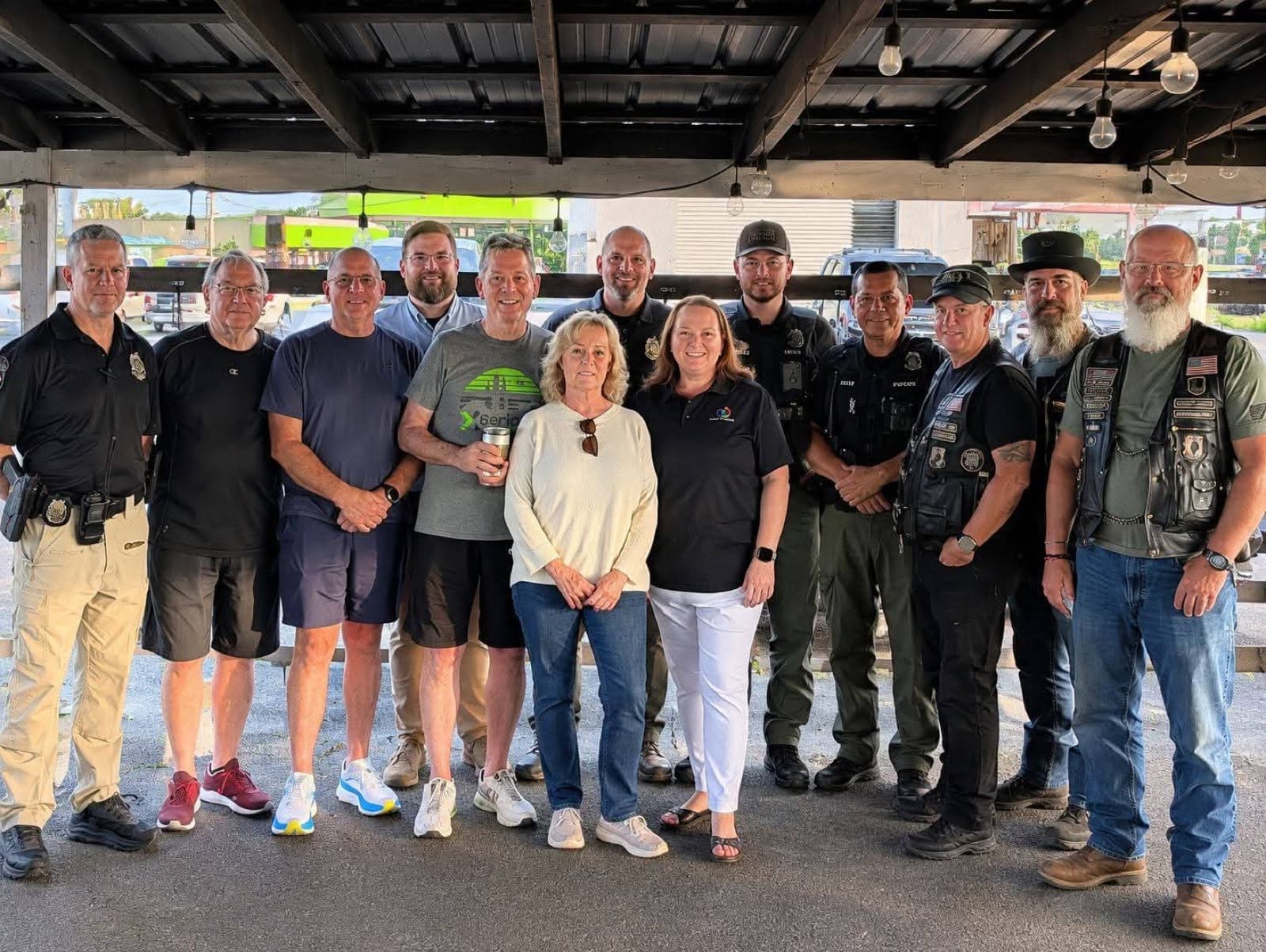 Elevate Autism leaders with Adairsville Police Department officers and community partners